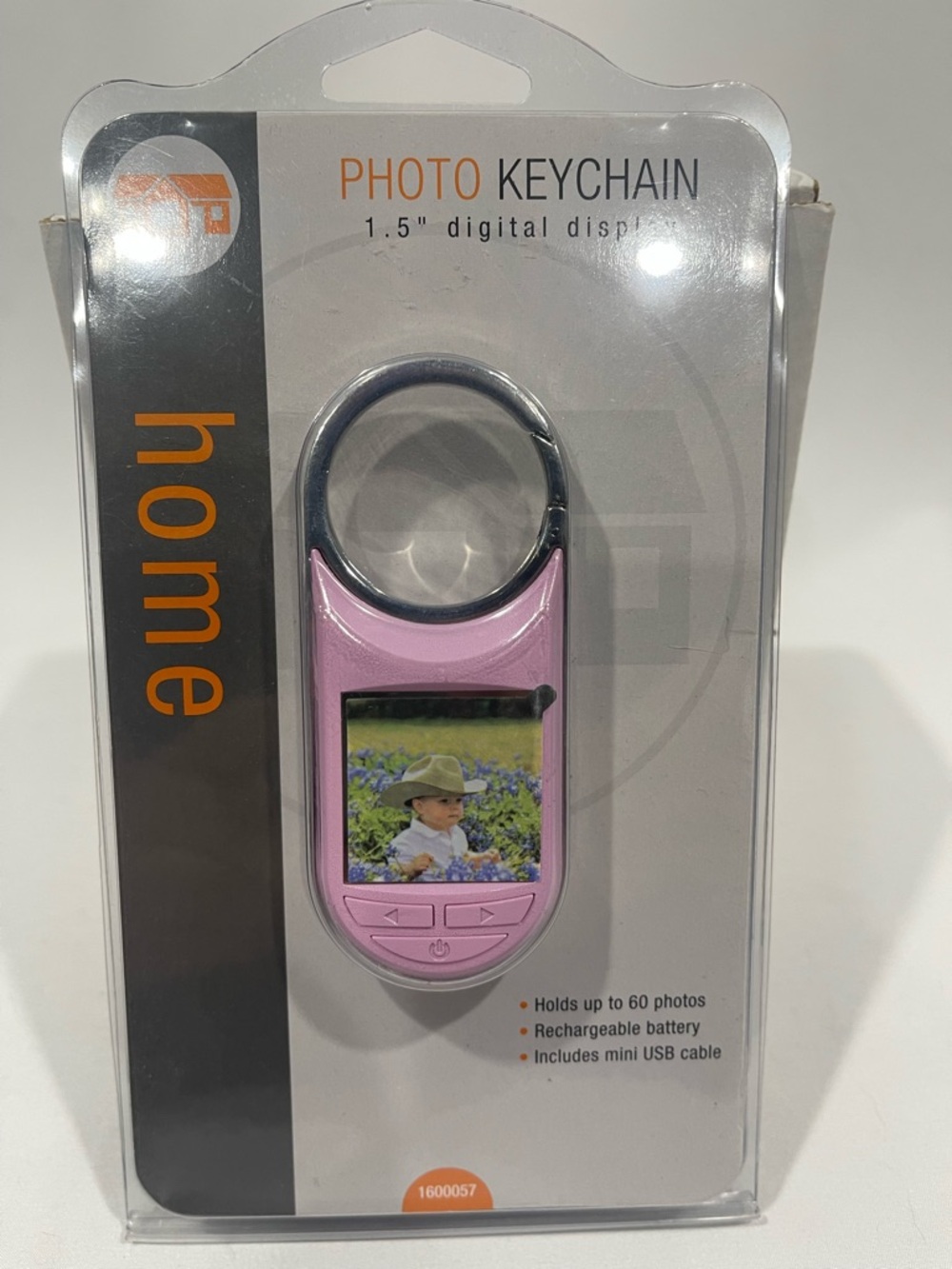 Photo Keychain Digital Display - Pink - Picture 2 of 4